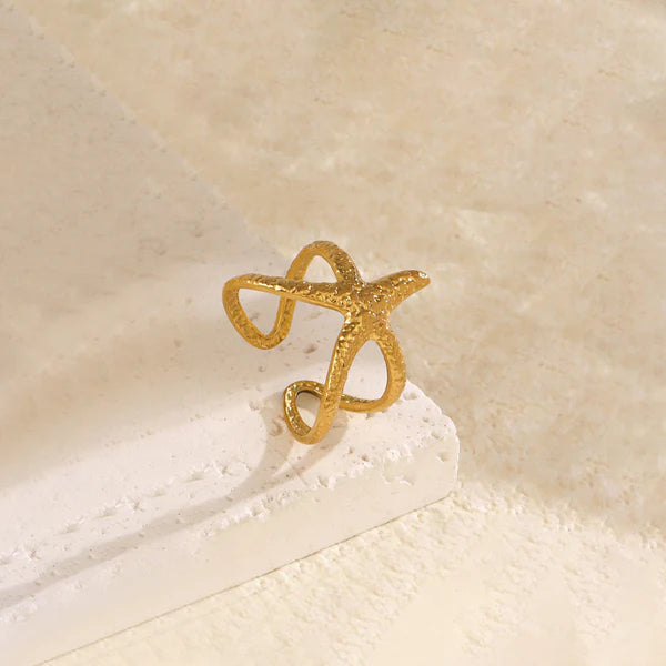 Anti Tarnish Star Themed Contemporary Ring