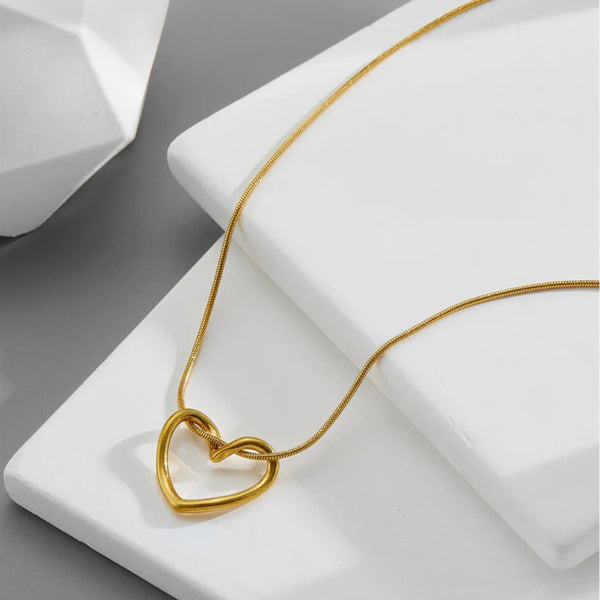 Gold Plated Anti Tarnish My Heart Necklace